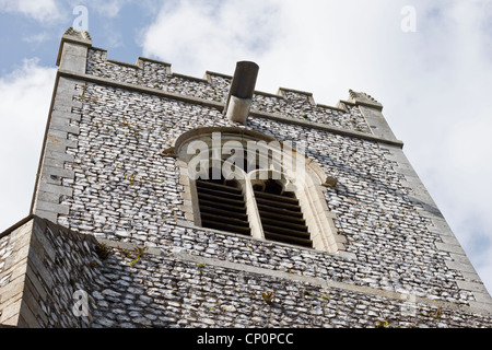 St Mary`s church tower, Baconsthorpe, North Norfolk, UK Stock Photo